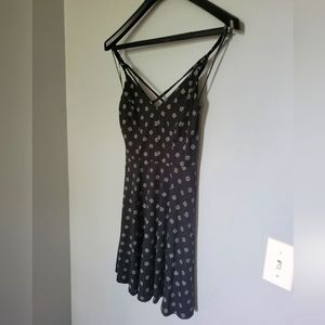 Black pattern dress XS